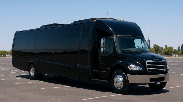 Exterior of Victorville Party Bus Company's 20 Passenger Party Bus in Colton