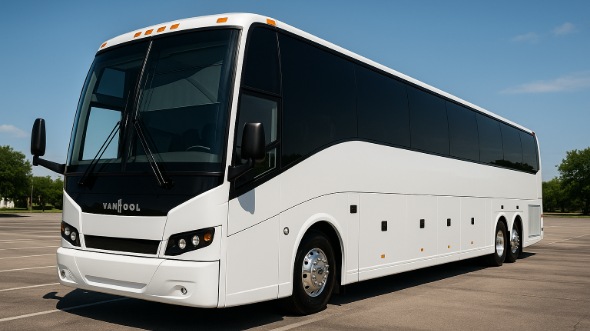 Exterior of Victorville Party Bus Company's 40 Passenger Party Bus in Hesperia