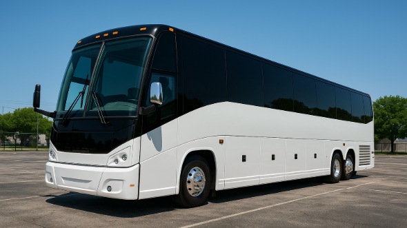 Exterior of Victorville Party Bus Company's 40 Passenger Party Bus in Highland