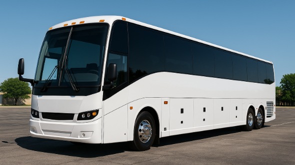 Exterior of Victorville Party Bus Company's 45 Passenger Charter Bus in Victorville