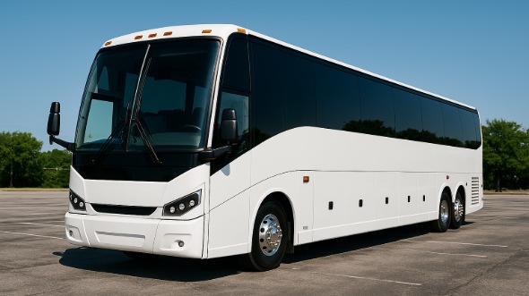 Exterior of Victorville Party Bus Company's 48 Passenger Charter Bus in Victorville